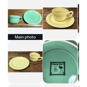 Flamingo Nancy Calhoun China Tea Coffee Cup Mug & Saucer Vintage